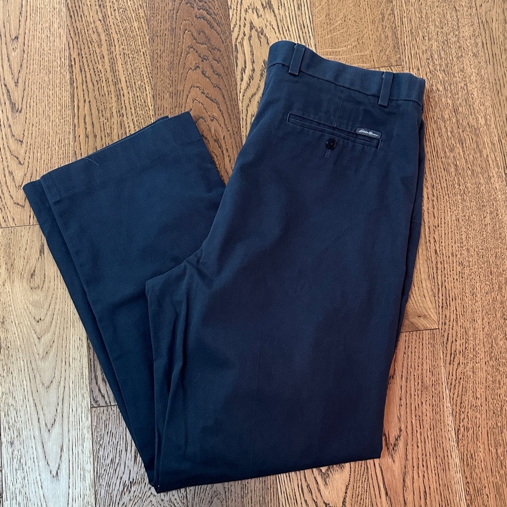 Eddie Bauer Men's Dark Gray Chinos